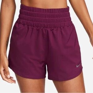 NWT Nike One Dri-Fit Ultra High Waisted Purple Training Shorts